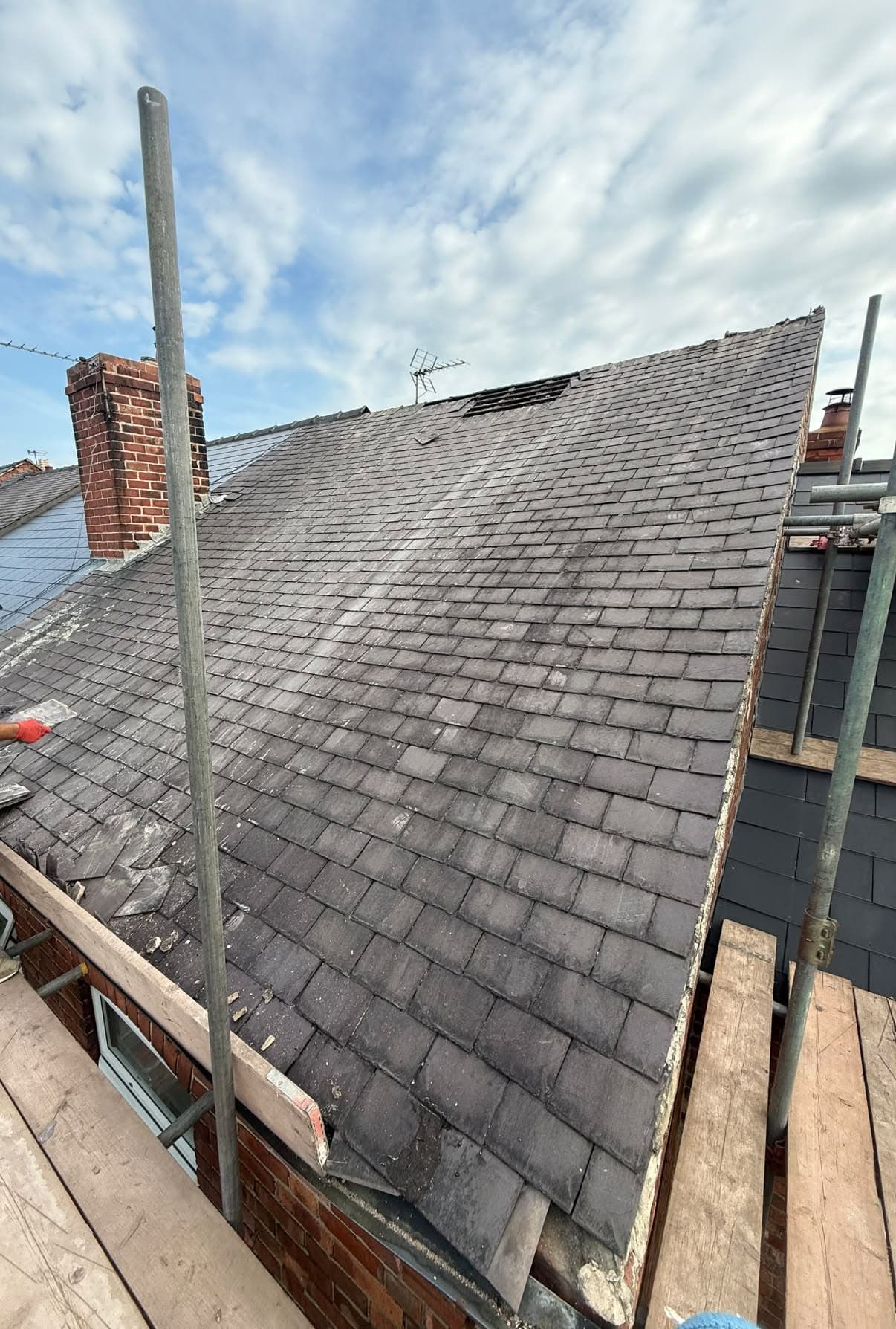 Full re-roof, before