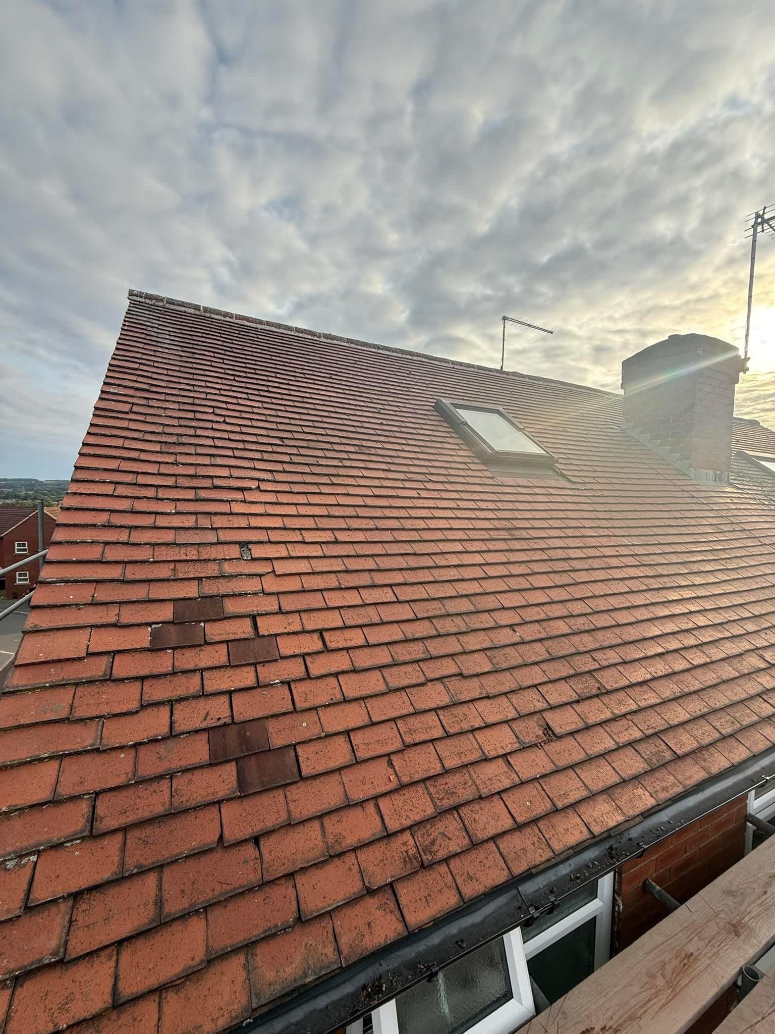 Roof and Velux window renewal, before