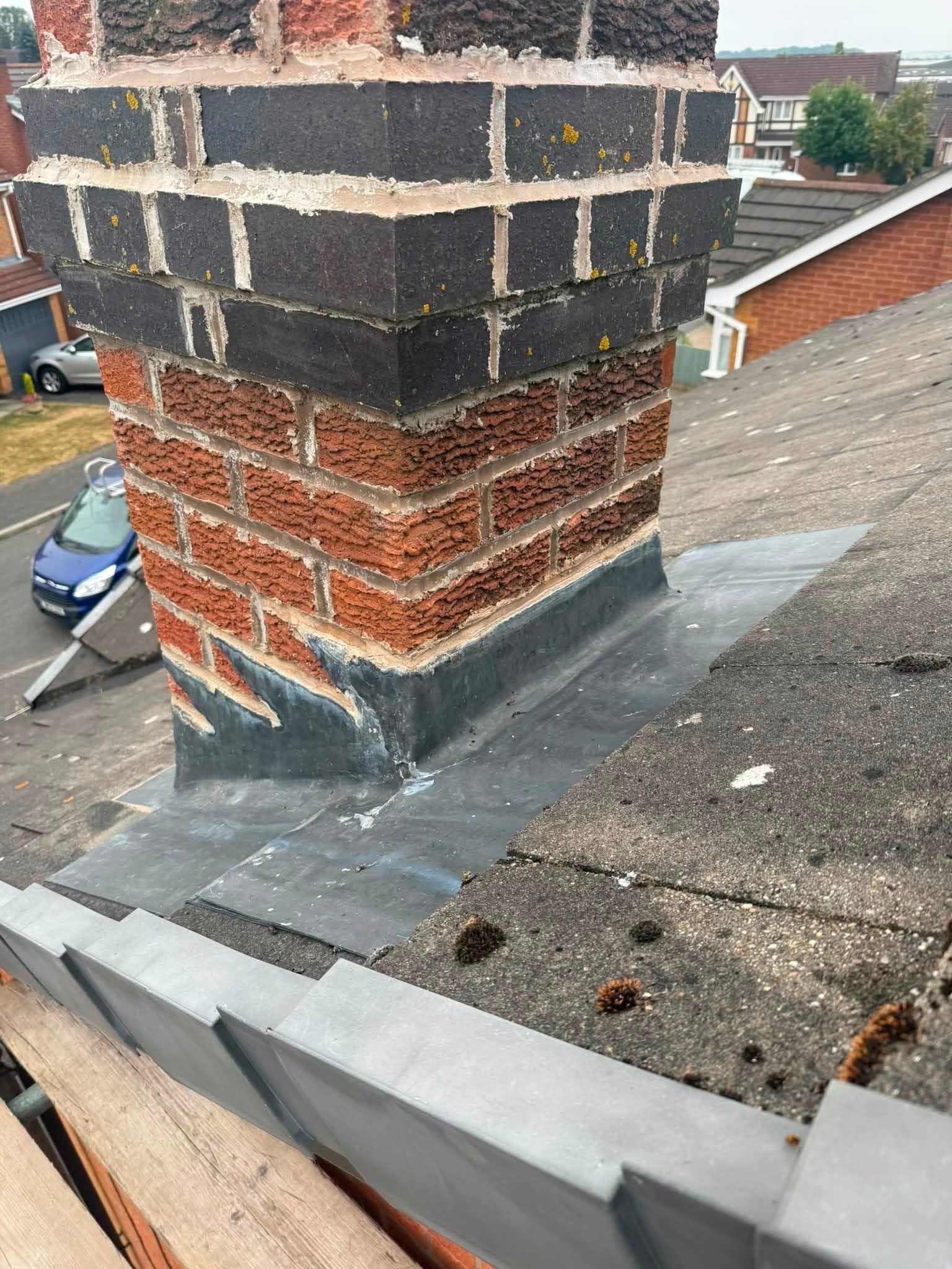Full chimney flashing replacement