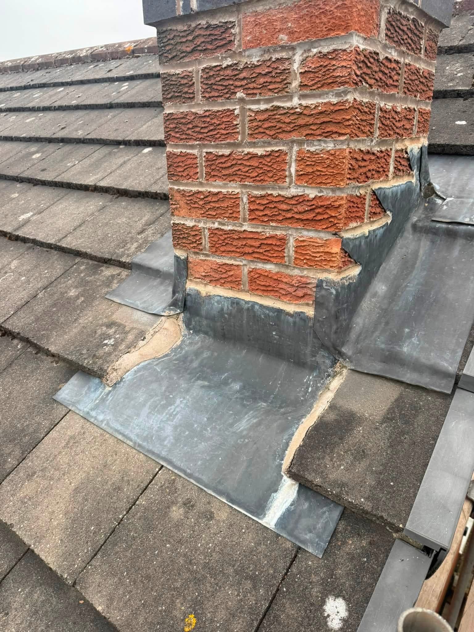 Full chimney flashing replacement