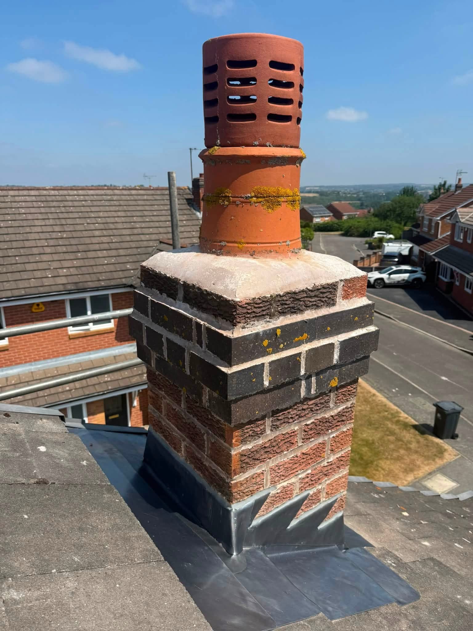 Full chimney flashing replacement