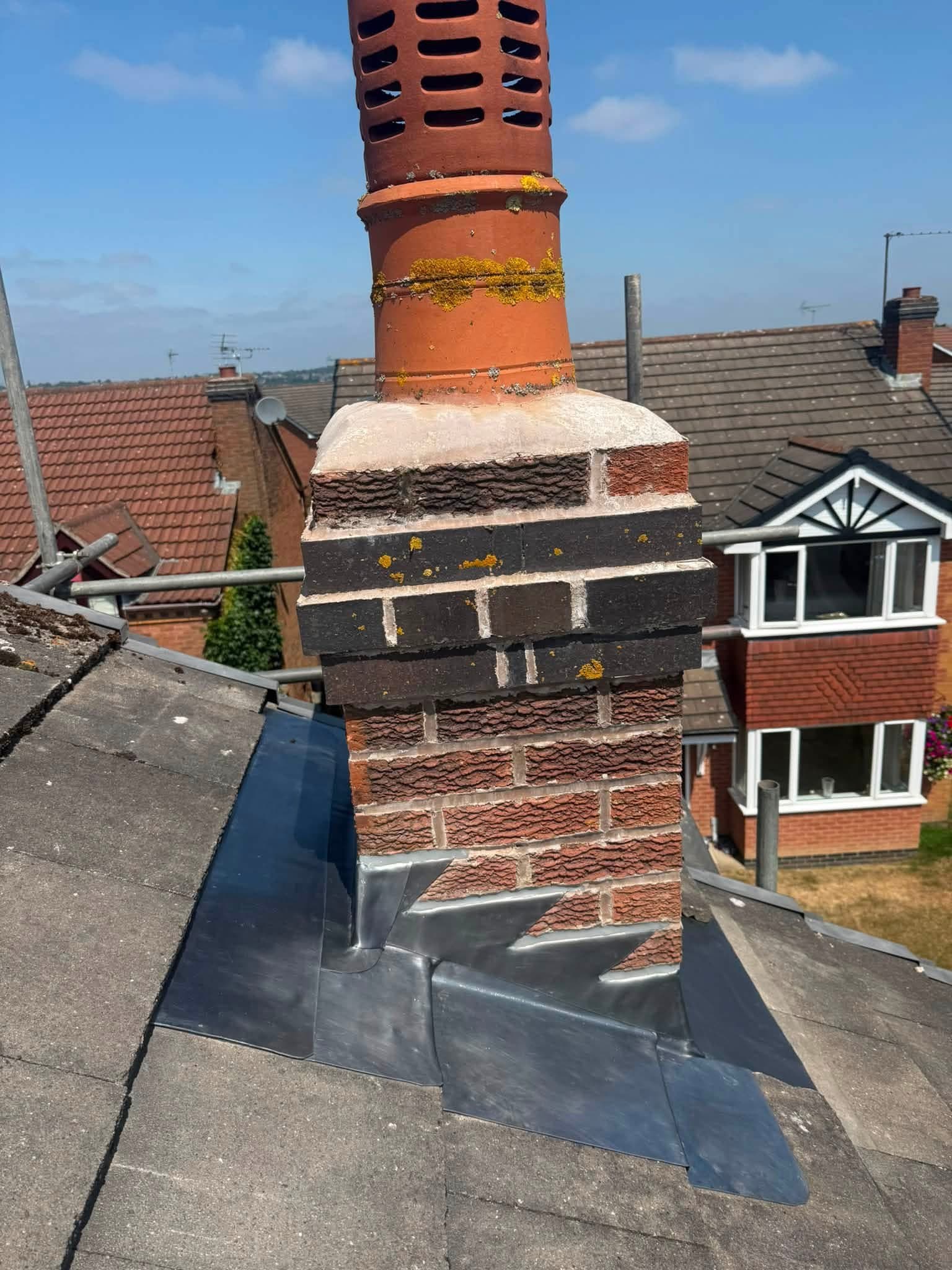 Full chimney flashing replacement