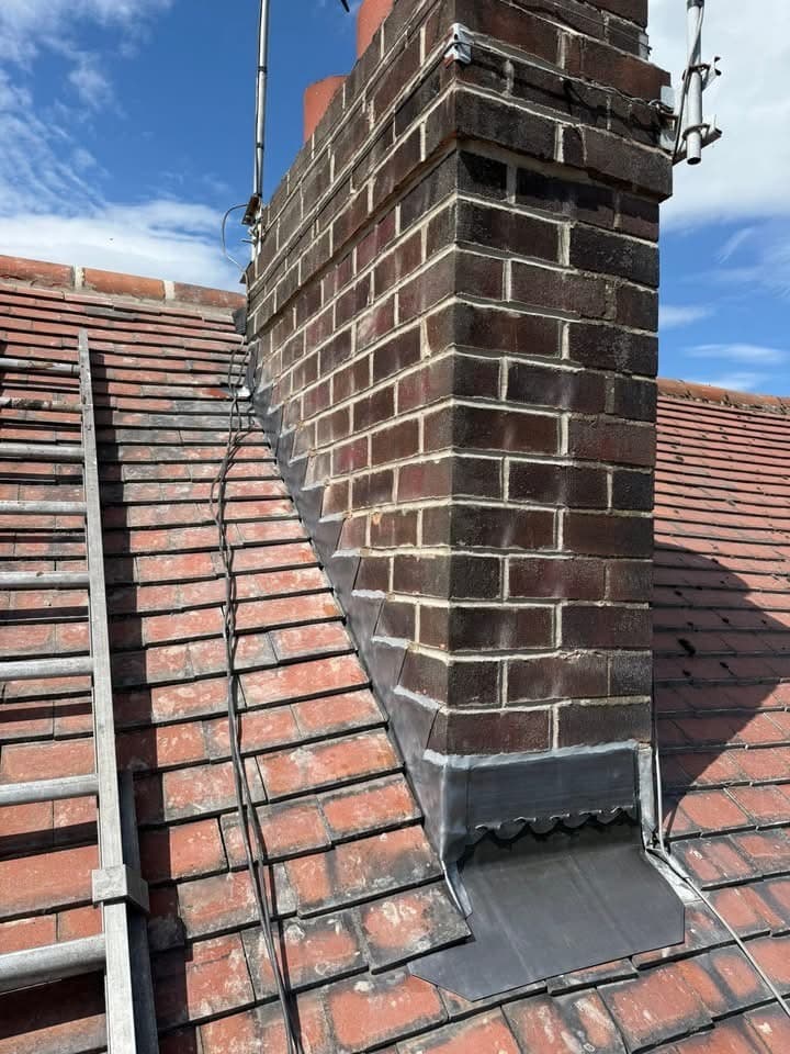 Chimney repointing and new leadwork