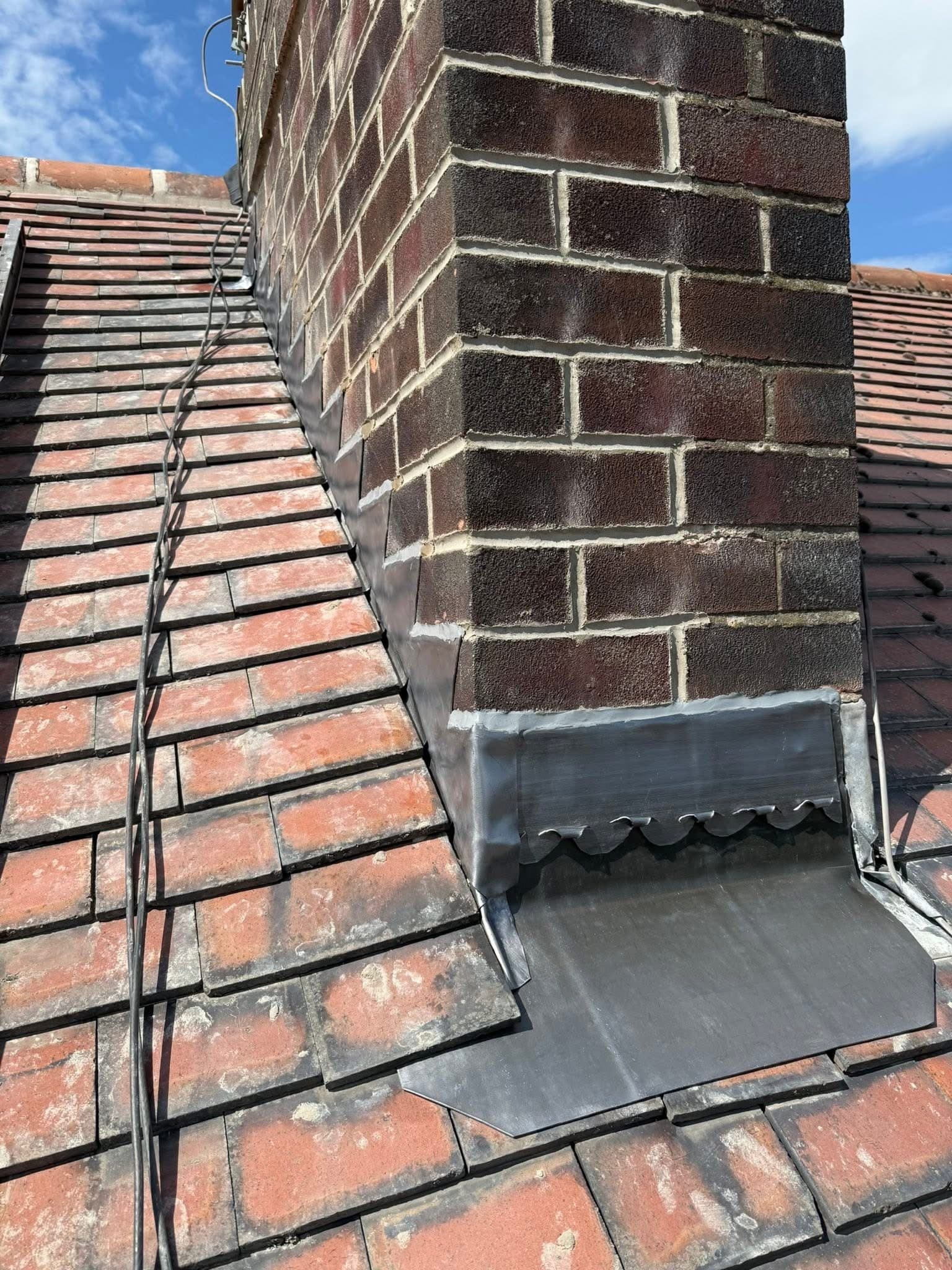 Chimney repointing and new leadwork