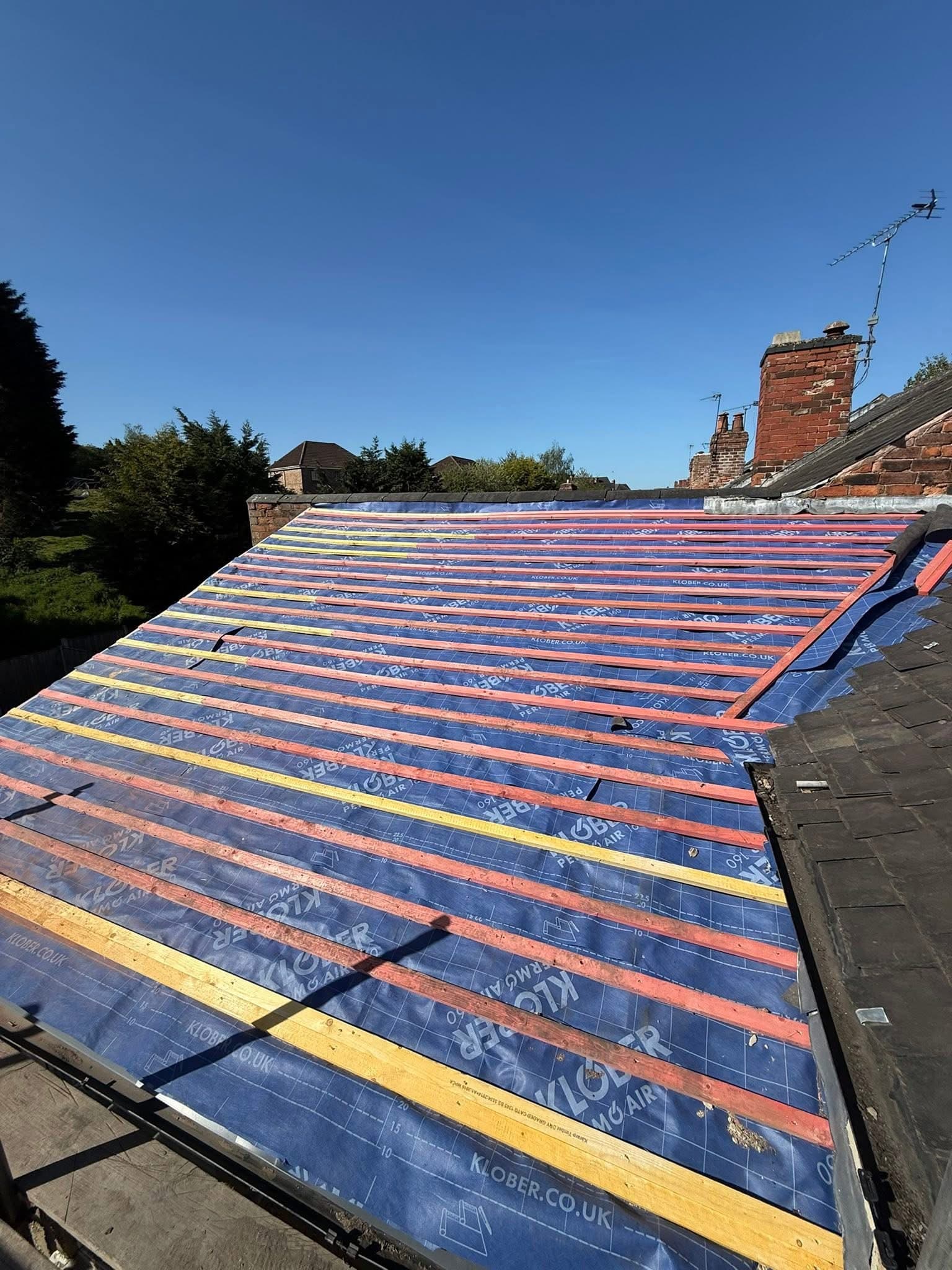 New Spanish slate roof