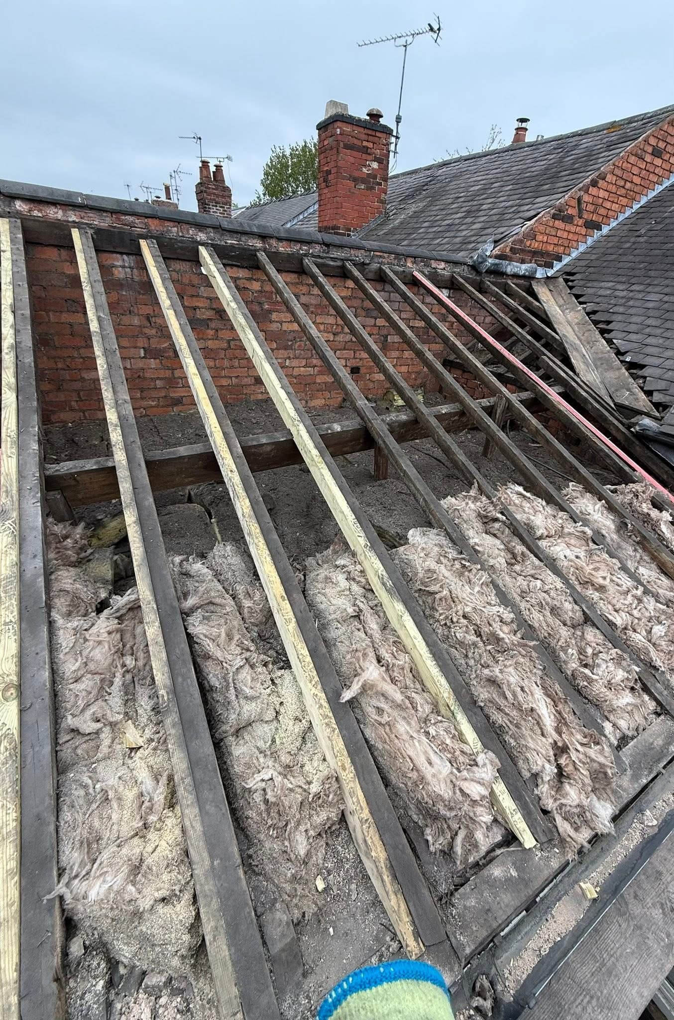 New Spanish slate roof