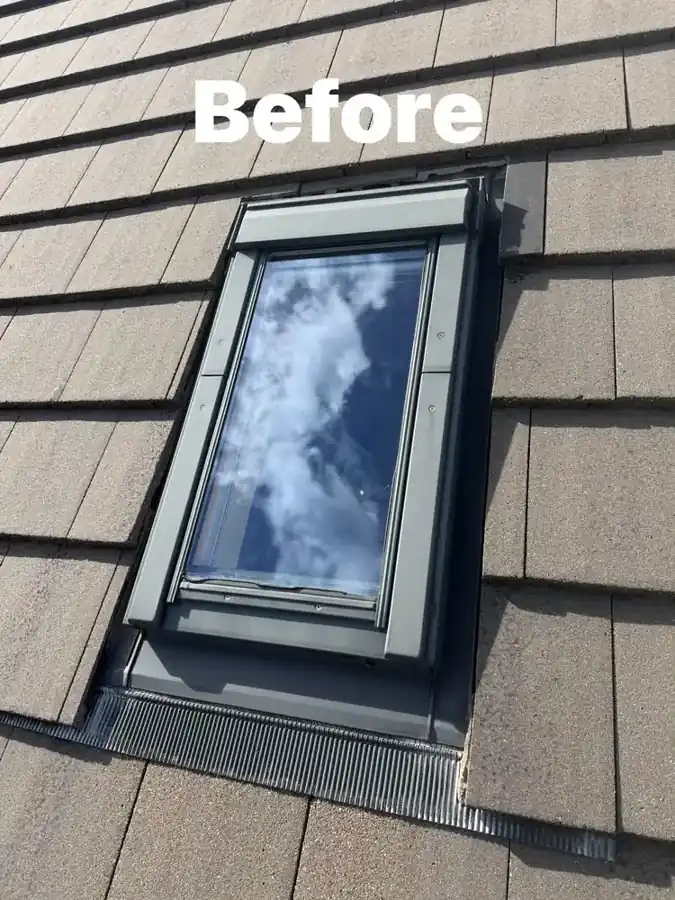 Larger Velux window replacement, before